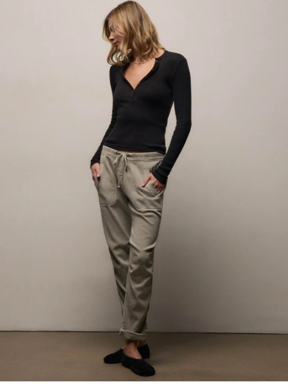 James Perse Soft Drape Pant - Picture 3 of 13